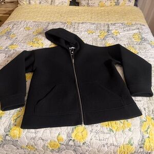 Zara Black Hooded Puffer Jacket